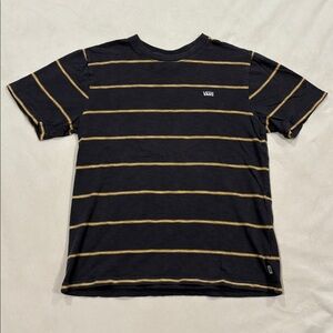 Boys’ Vans Dark Gray Tee with Stripes
